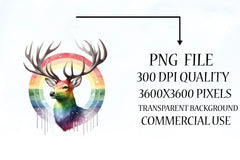 Rainbow Animals Clipart Collection - CraftNest - Digital Crafting and Art