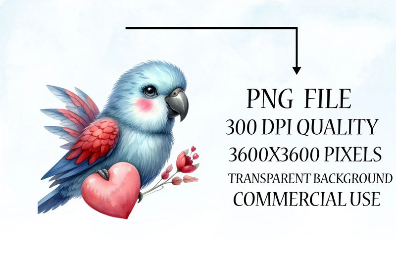Bird Valentines Clipart Bundle 9 - CraftNest - Digital Crafting and Art