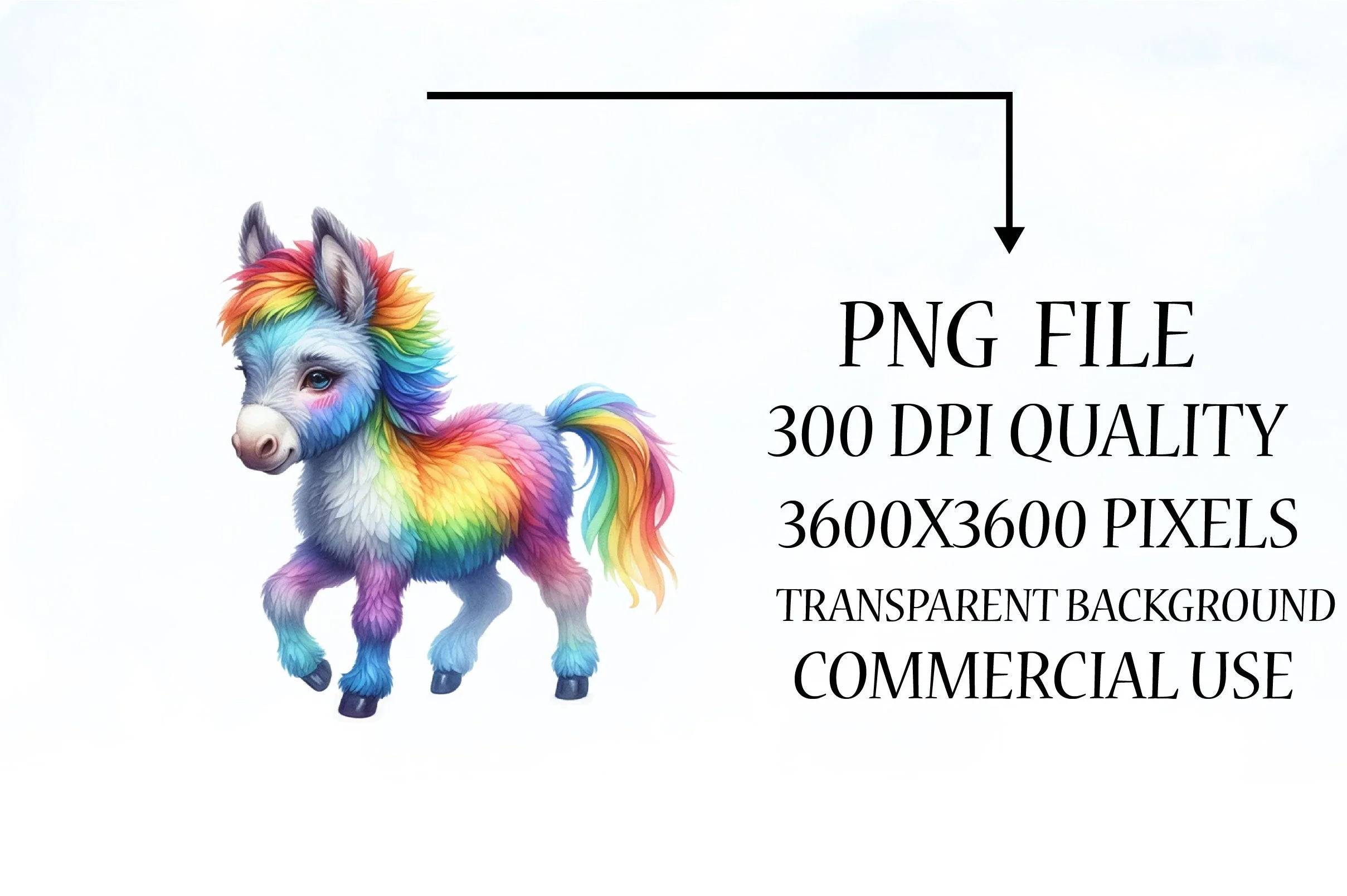 Rainbow Animals Clipart - CraftNest - Digital Crafting and Art