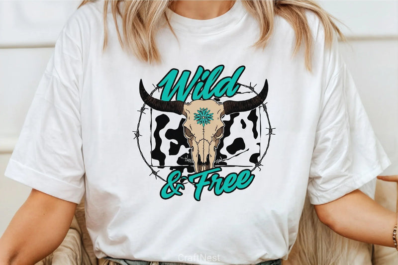 Wild Bull Head Western Clipart Bundle - CraftNest - Digital Crafting and Art