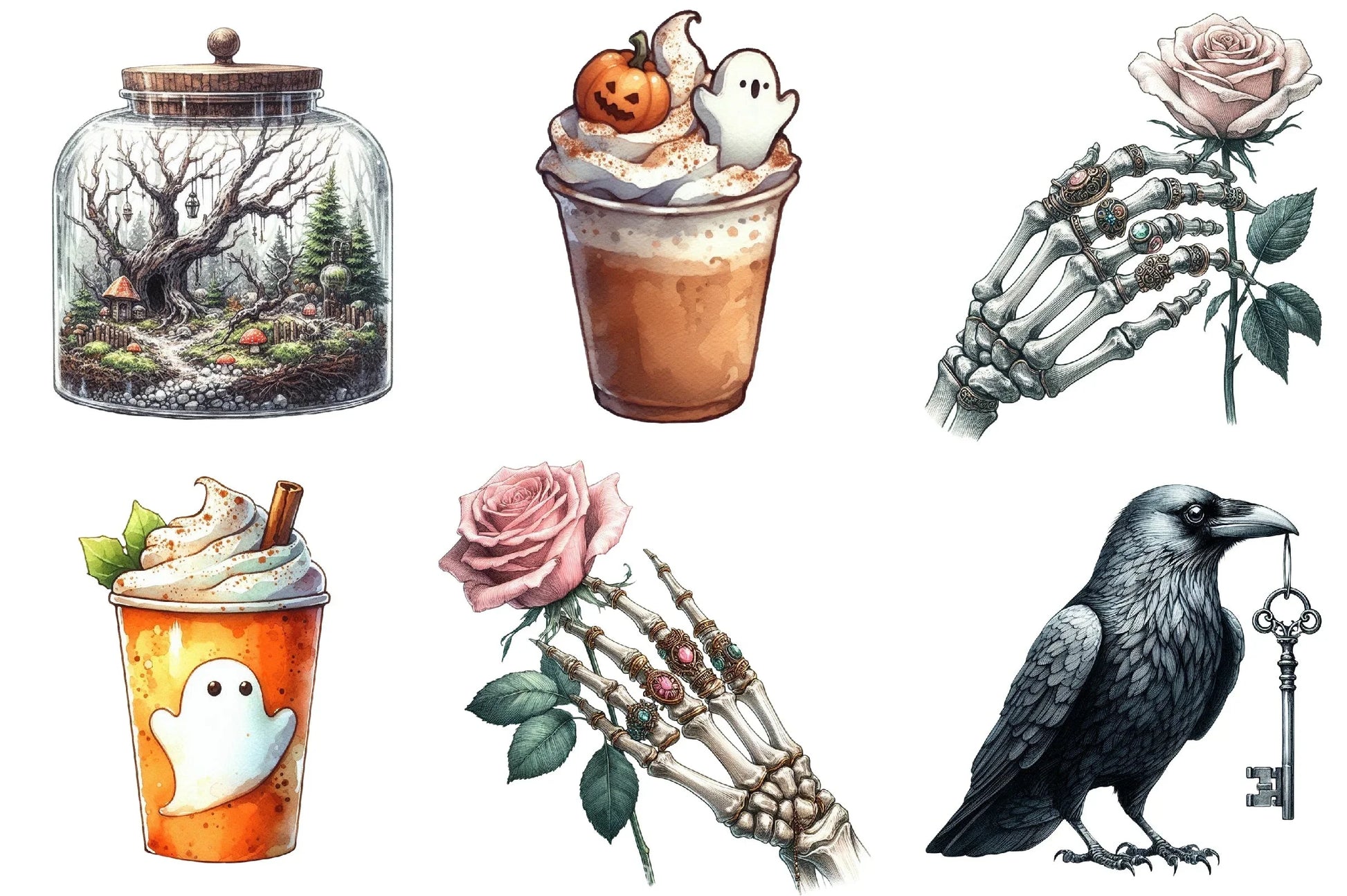 Beautiful Halloween Clipart Bundle 2 - CraftNest - Digital Crafting and Art