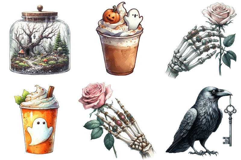 Beautiful Halloween Clipart Bundle 2 - CraftNest - Digital Crafting and Art