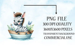 Cute Baby Animals Boat Clipart Bundle 18 - CraftNest - Digital Crafting and Art