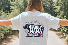 Fourth of July Mama Bear Clipart Bundle - CraftNest - Digital Crafting and Art