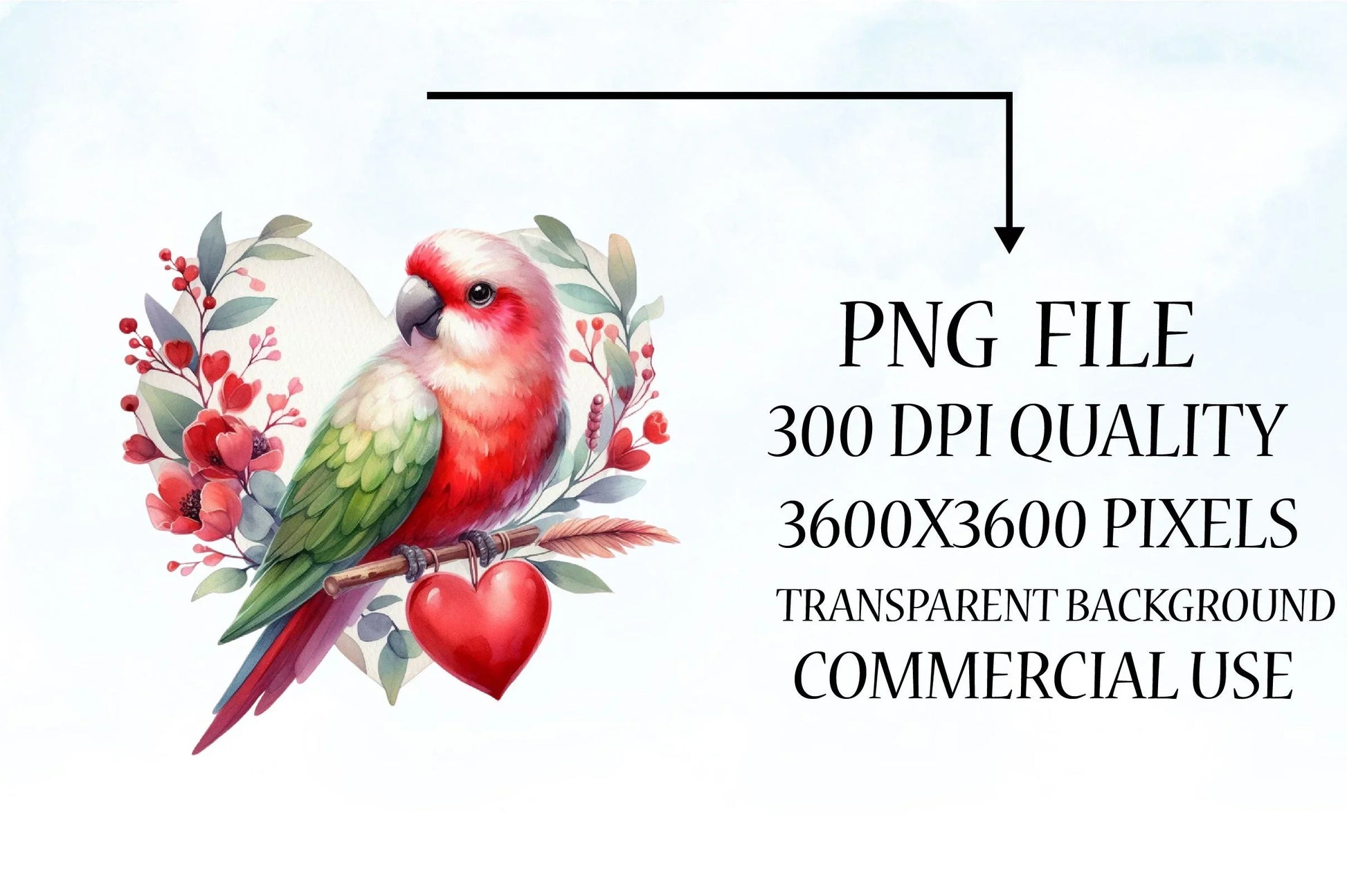 Bird Valentines Clipart Bundle 10 - CraftNest - Digital Crafting and Art