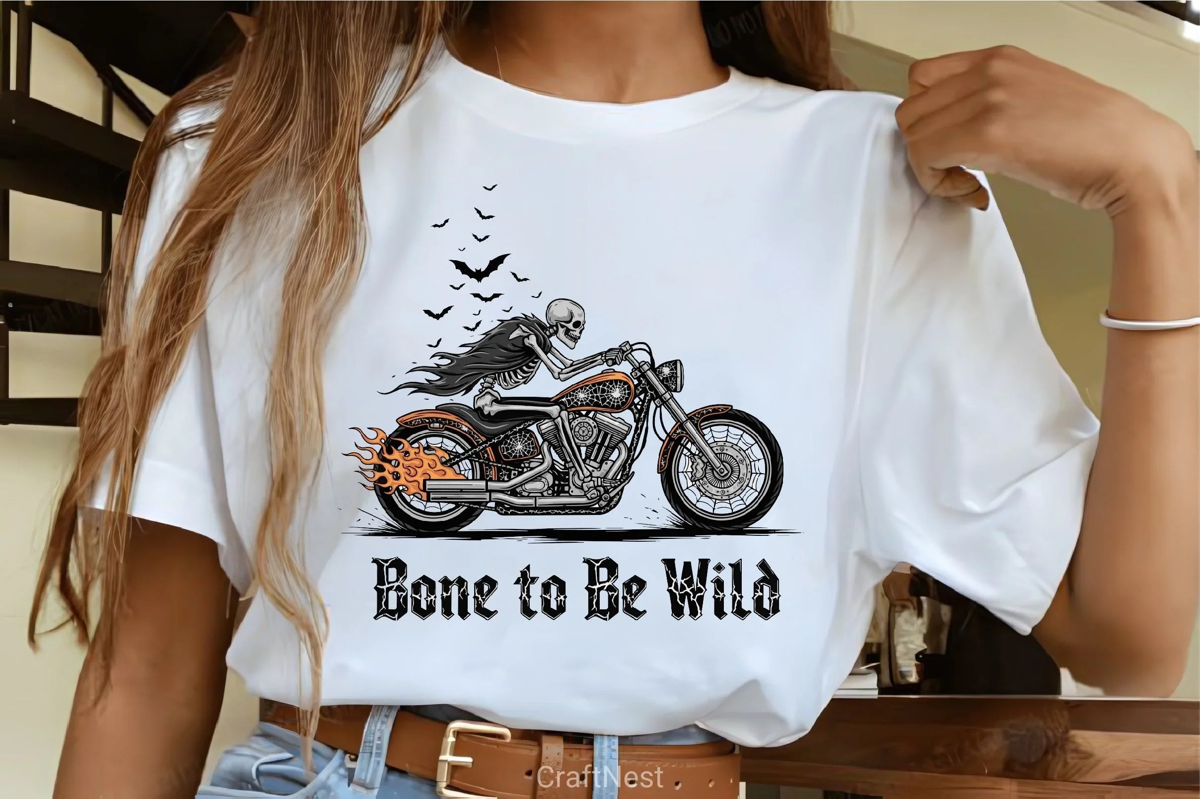 Bone To Be Wild Skeleton Biker Clipart Bundle 2 - CraftNest - Digital Crafting and Art