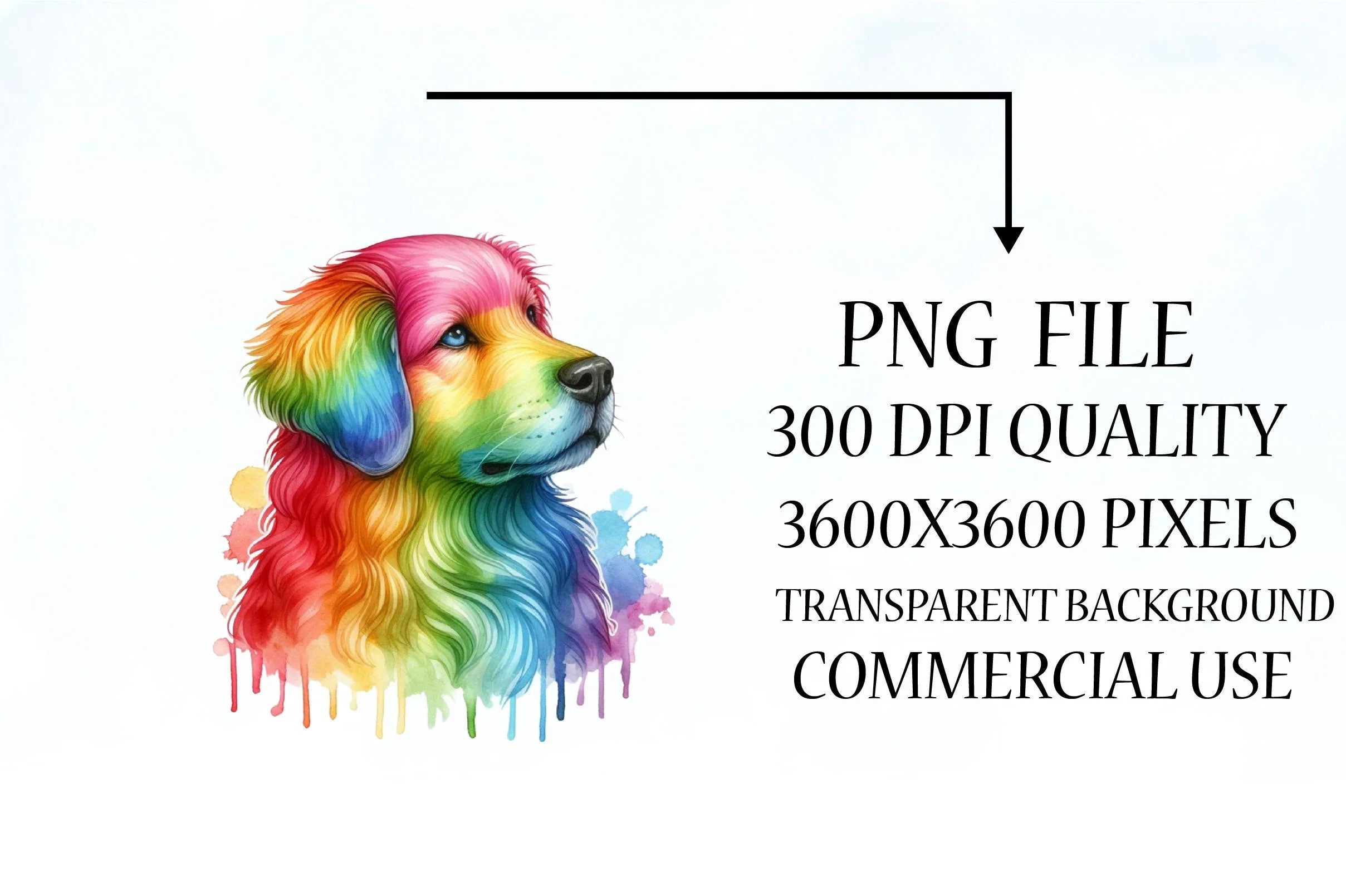 Rainbow Animals Clipart Set 3 - CraftNest - Digital Crafting and Art