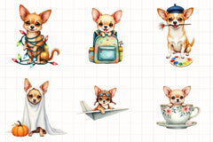 Chihuahuas Clipart Bundle - CraftNest - Digital Crafting and Art