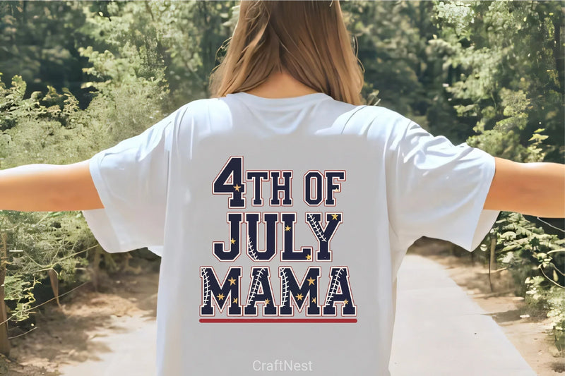 Fourth of July Baseball Mama Clipart Bundle - CraftNest - Digital Crafting and Art