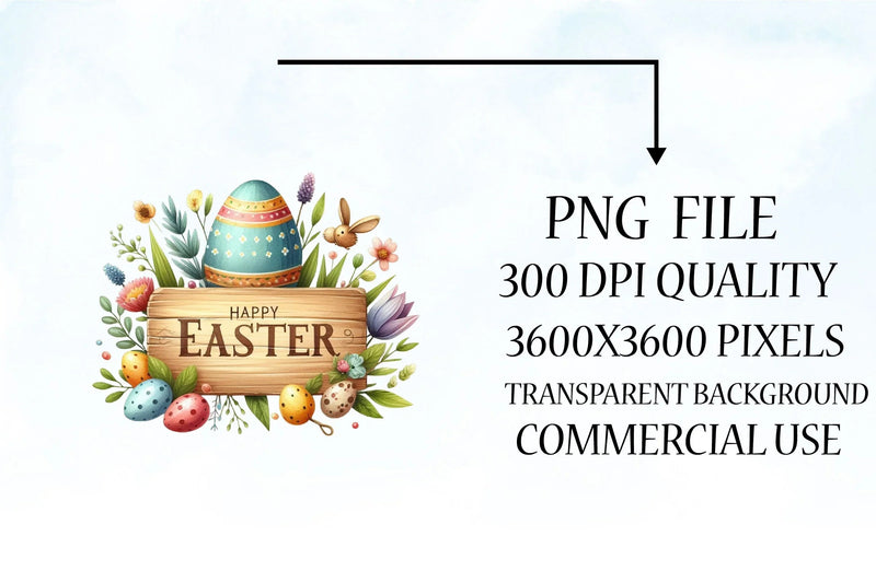 Happy Easter Clipart Bundle 11 - CraftNest - Digital Crafting and Art