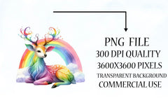 Rainbow Animals Clipart Bundle 15 - CraftNest - Digital Crafting and Art
