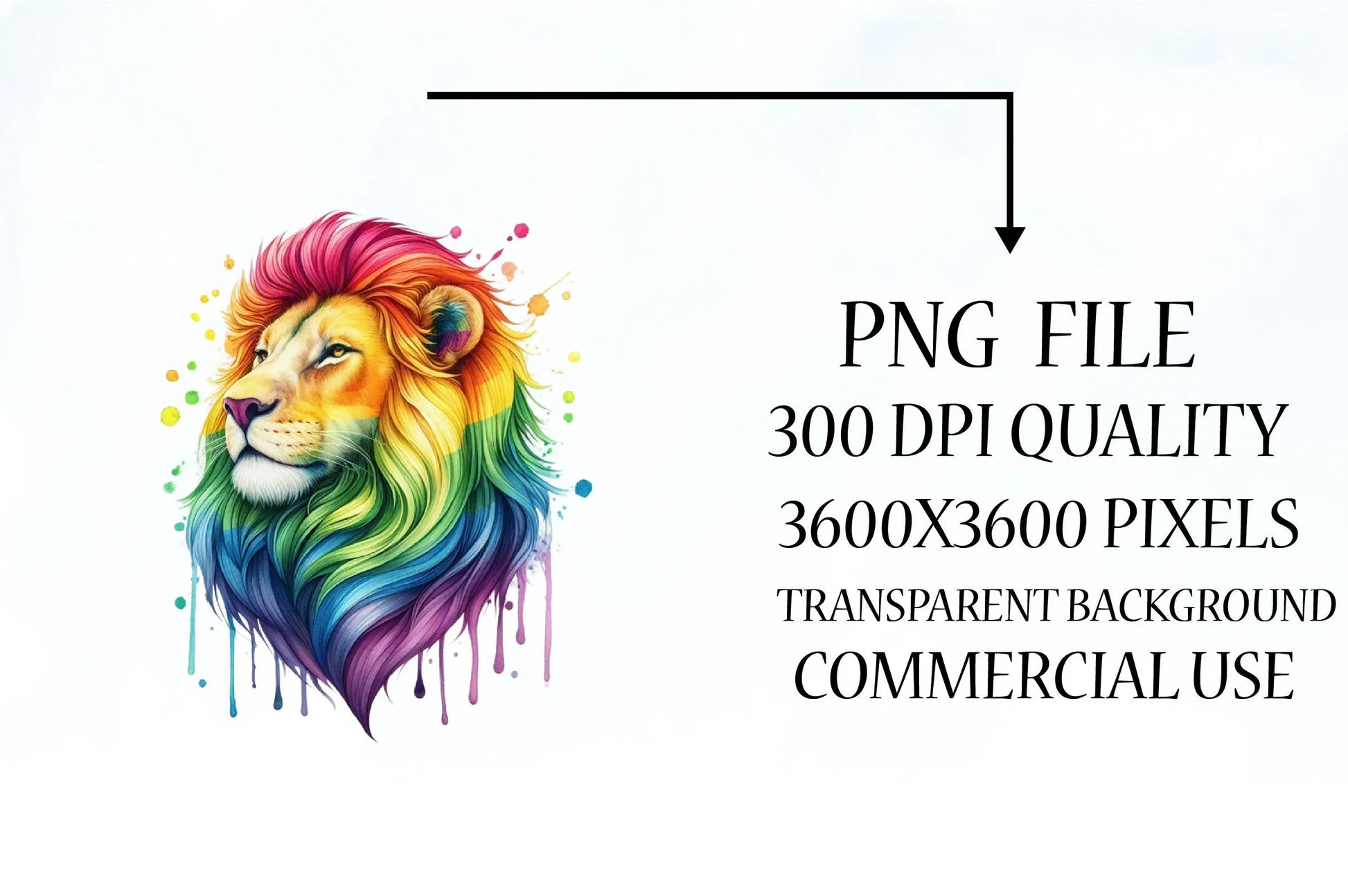 Rainbow Animals Clipart 23 - CraftNest - Digital Crafting and Art