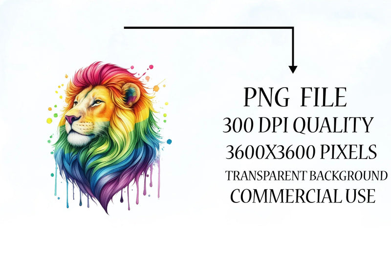 Rainbow Animals Clipart 23 - CraftNest - Digital Crafting and Art