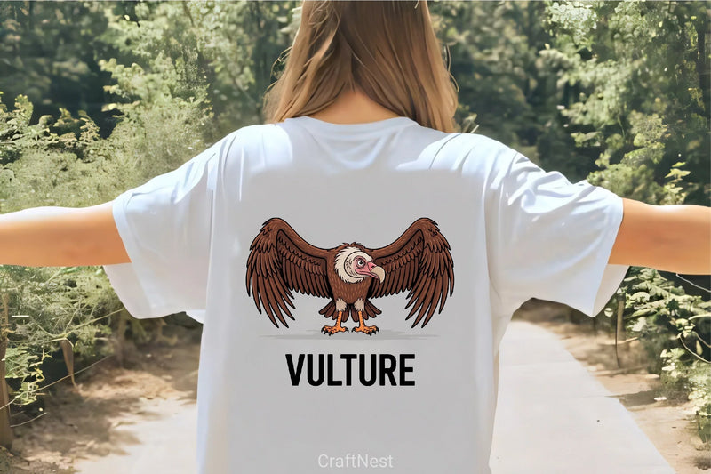 Cartoon Vulture Alphabet V Kids Clipart Bundle - CraftNest - Digital Crafting and Art