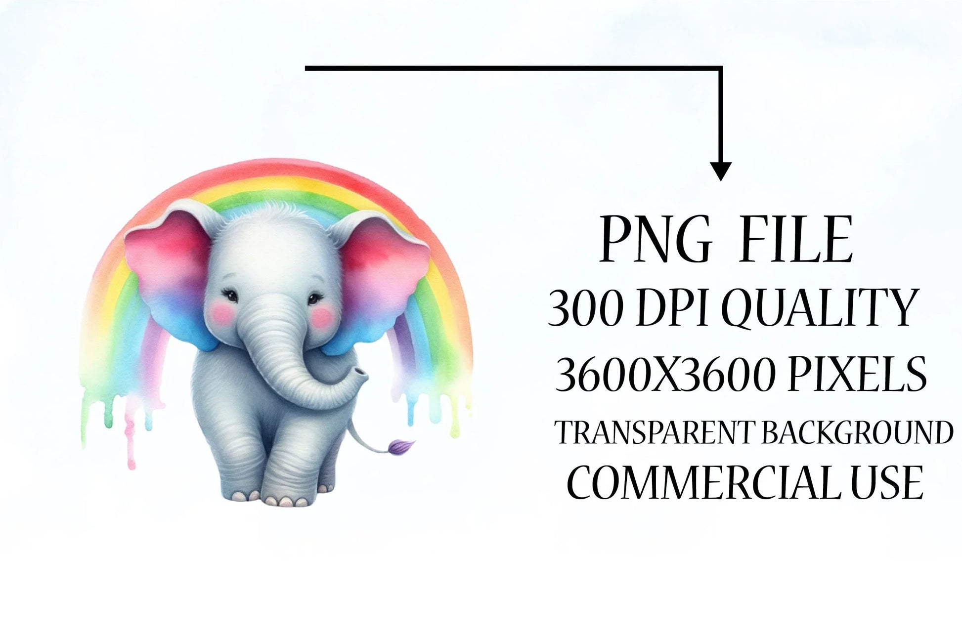 Rainbow Animals Clipart Bundle 11 - CraftNest - Digital Crafting and Art