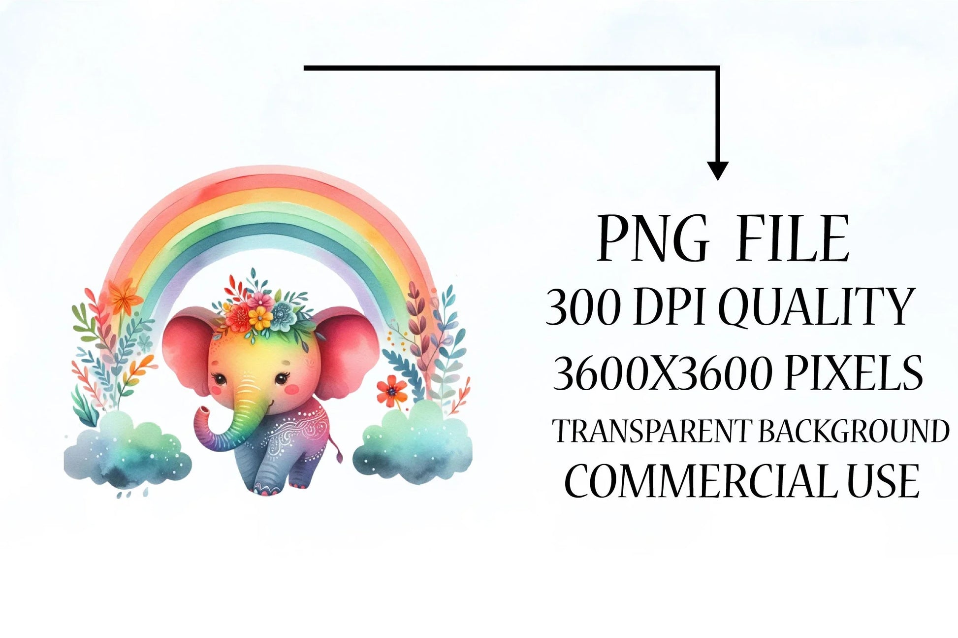 Rainbow Animals Clipart Bundle 10 - CraftNest - Digital Crafting and Art