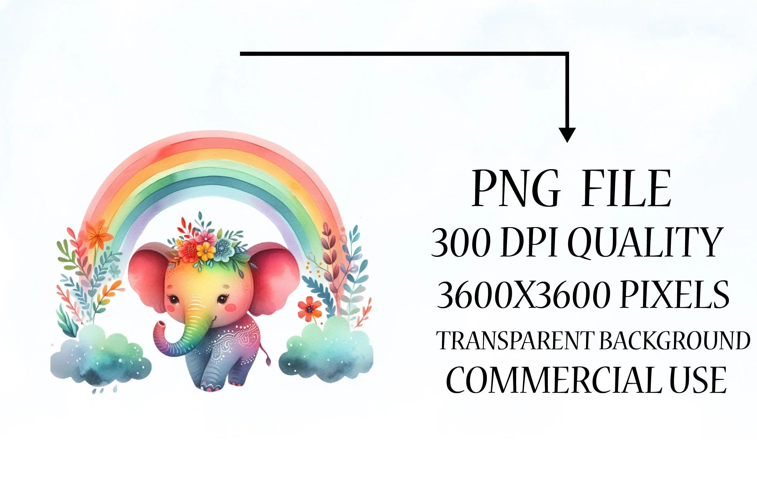 Rainbow Animals Clipart Bundle 10 - CraftNest - Digital Crafting and Art