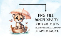 Cute Baby Animals Boat Clipart Bundle 25 - CraftNest - Digital Crafting and Art