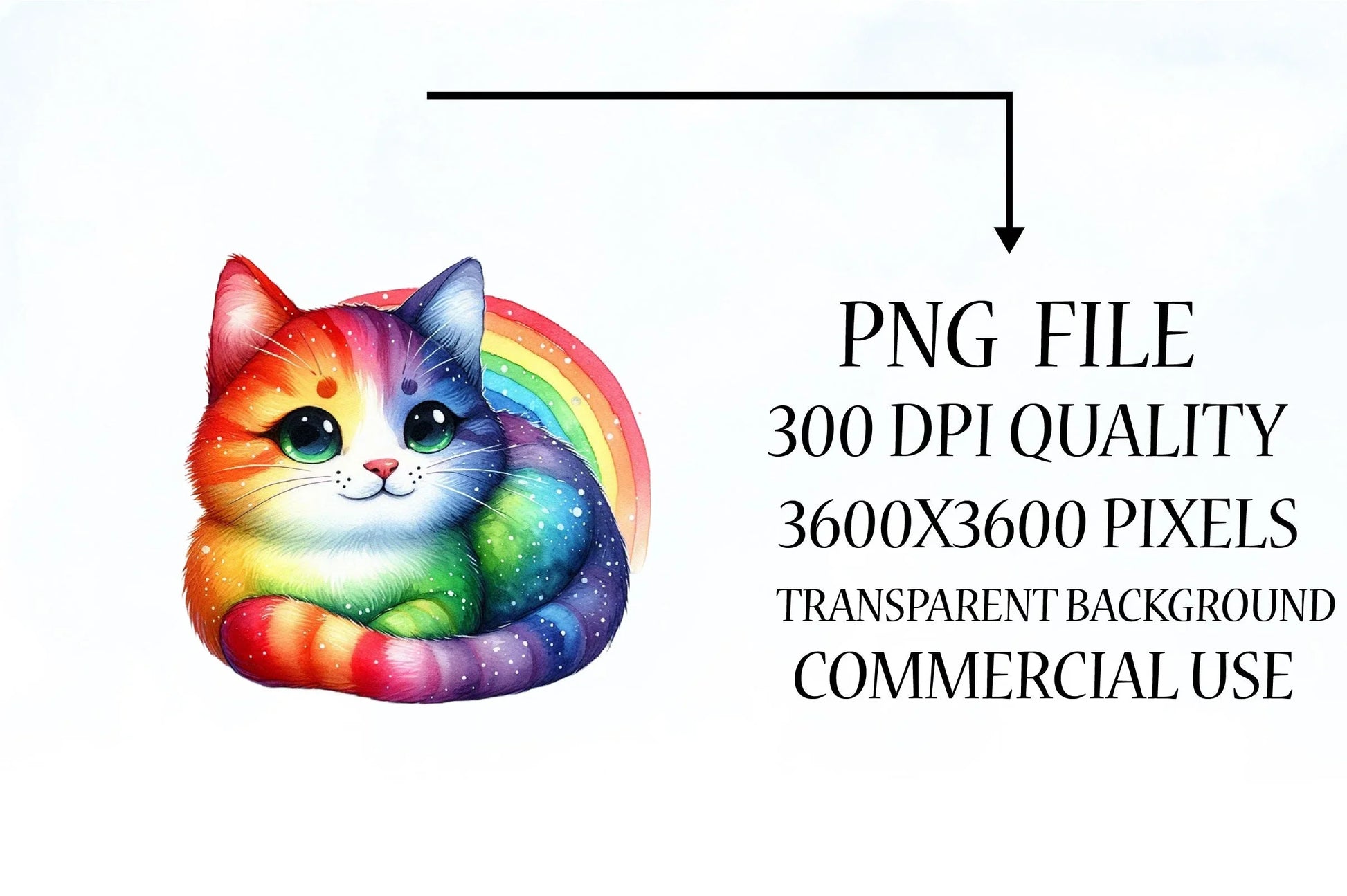 Rainbow Animals Clipart Set 2 - CraftNest - Digital Crafting and Art
