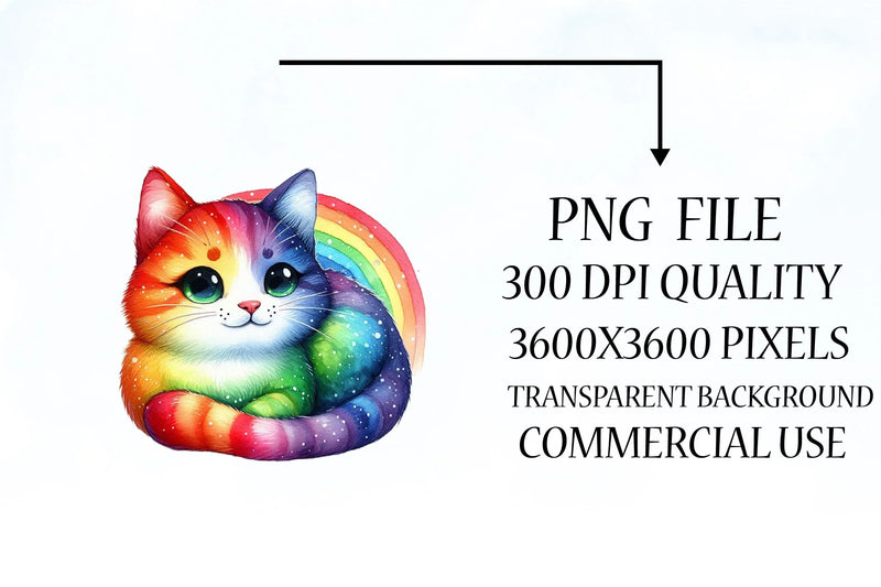 Rainbow Animals Clipart Set 2 - CraftNest - Digital Crafting and Art