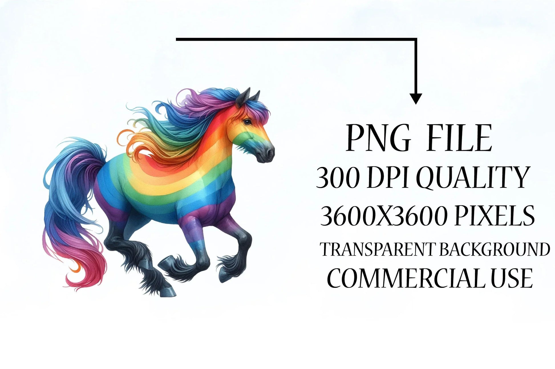 Rainbow Animals Clipart Bundle 8 - CraftNest - Digital Crafting and Art