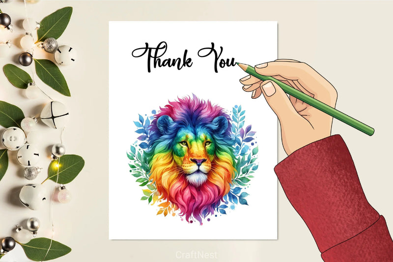 Rainbow Animals Clipart Bundle 16 - CraftNest - Digital Crafting and Art