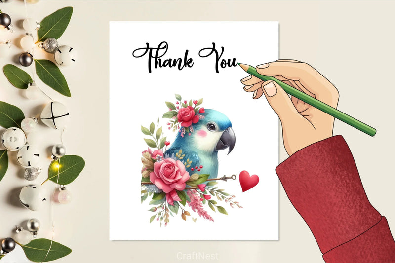 Bird Valentines Clipart Bundle 3 - CraftNest - Digital Crafting and Art