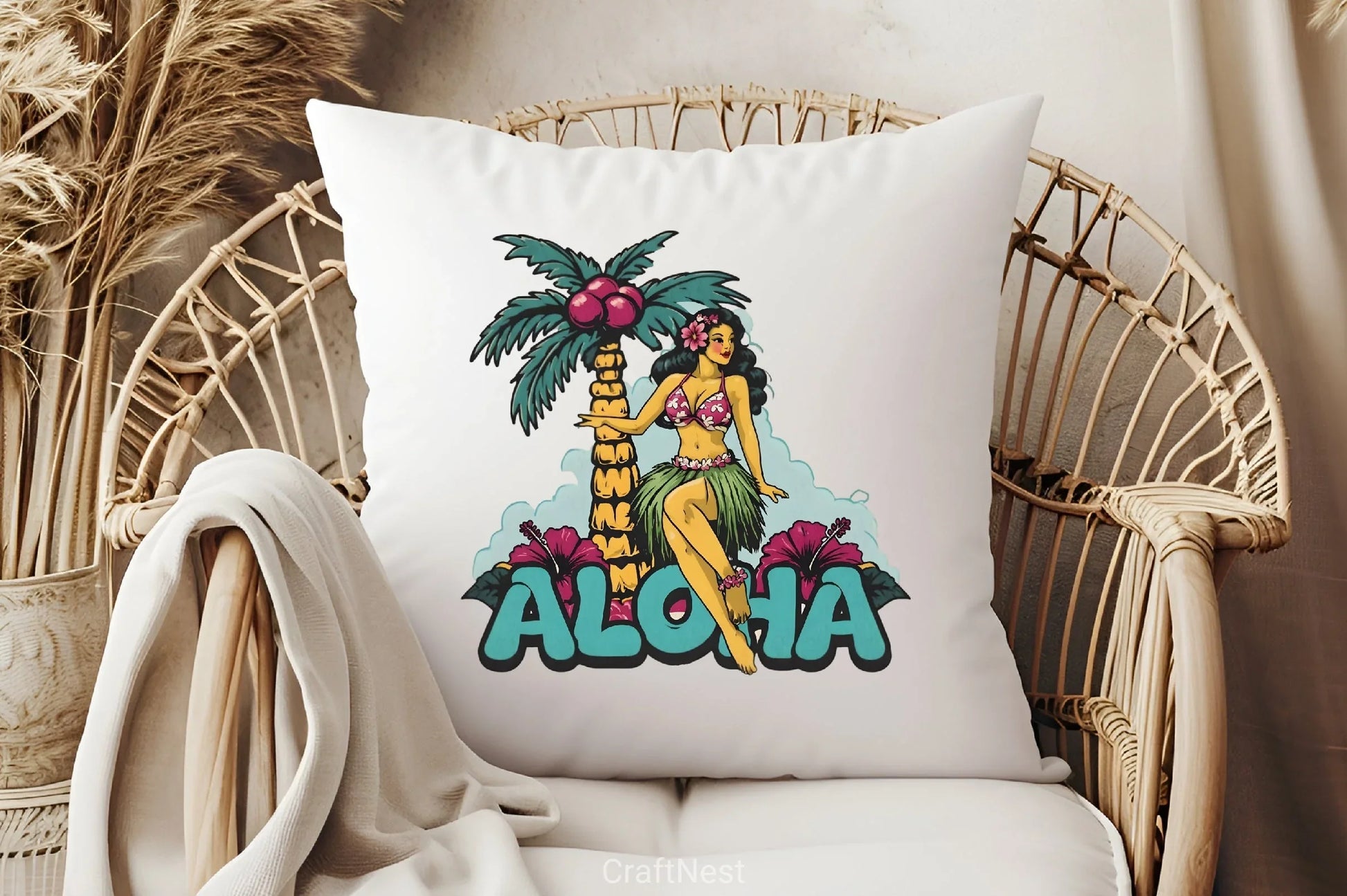 Vintage Pin Up Hula Dancer Clipart Bundle - CraftNest - Digital Crafting and Art