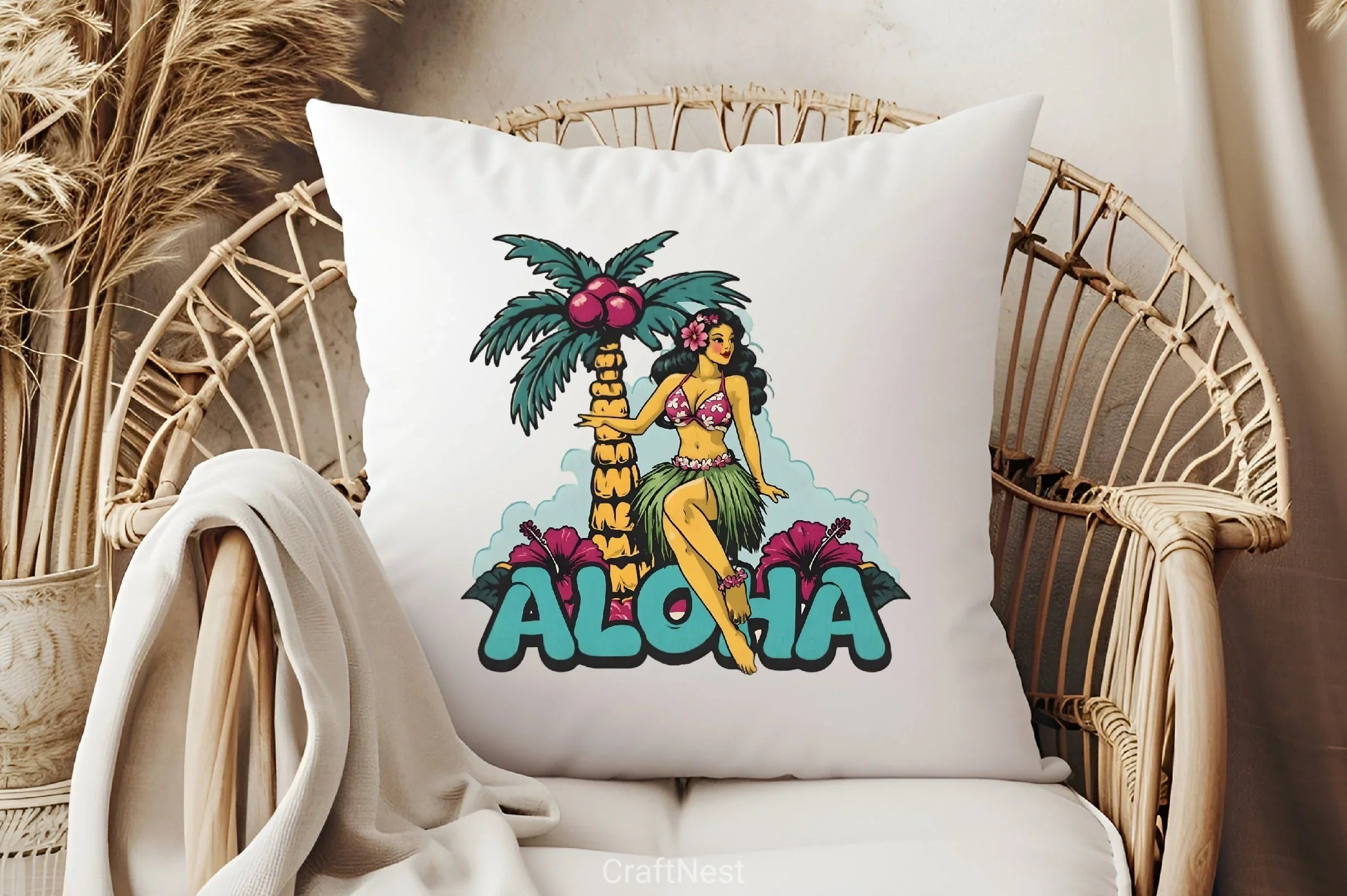 Vintage Pin Up Hula Dancer Clipart Bundle - CraftNest - Digital Crafting and Art