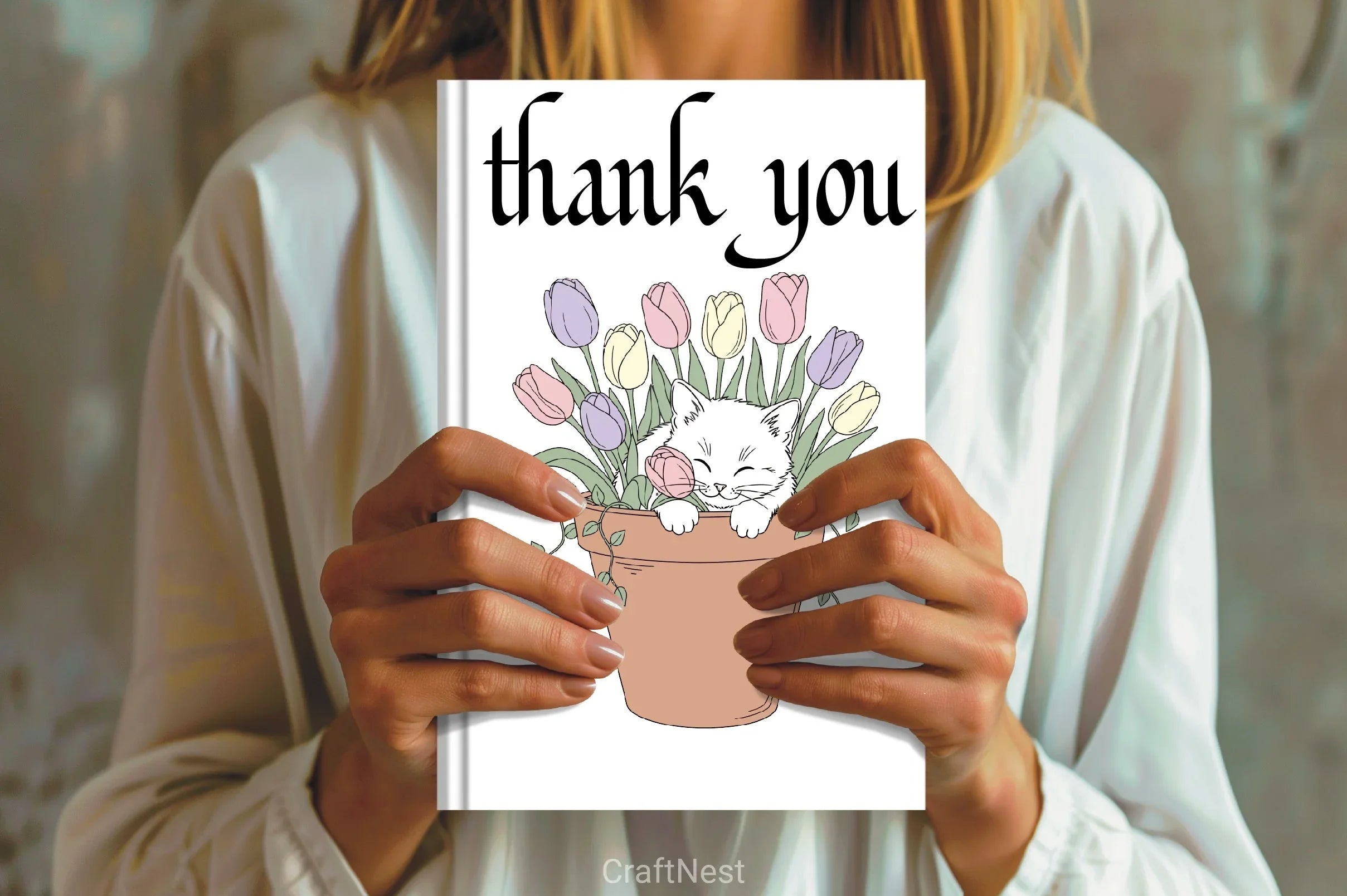 Adorable Kitten in Flower Pot Clipart Bundle - CraftNest - Digital Crafting and Art