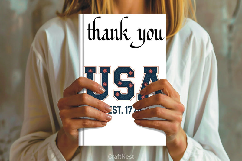 USA Floral Design Patriotic Tee Clipart Bundle - CraftNest - Digital Crafting and Art