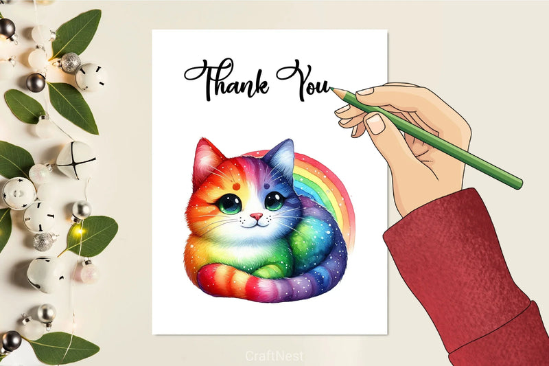 Rainbow Animals Clipart Set 2 - CraftNest - Digital Crafting and Art