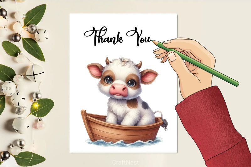 Cute Baby Animals Boat Clipart Bundle 13 - CraftNest - Digital Crafting and Art