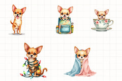 Chihuahuas Clipart Bundle - CraftNest - Digital Crafting and Art