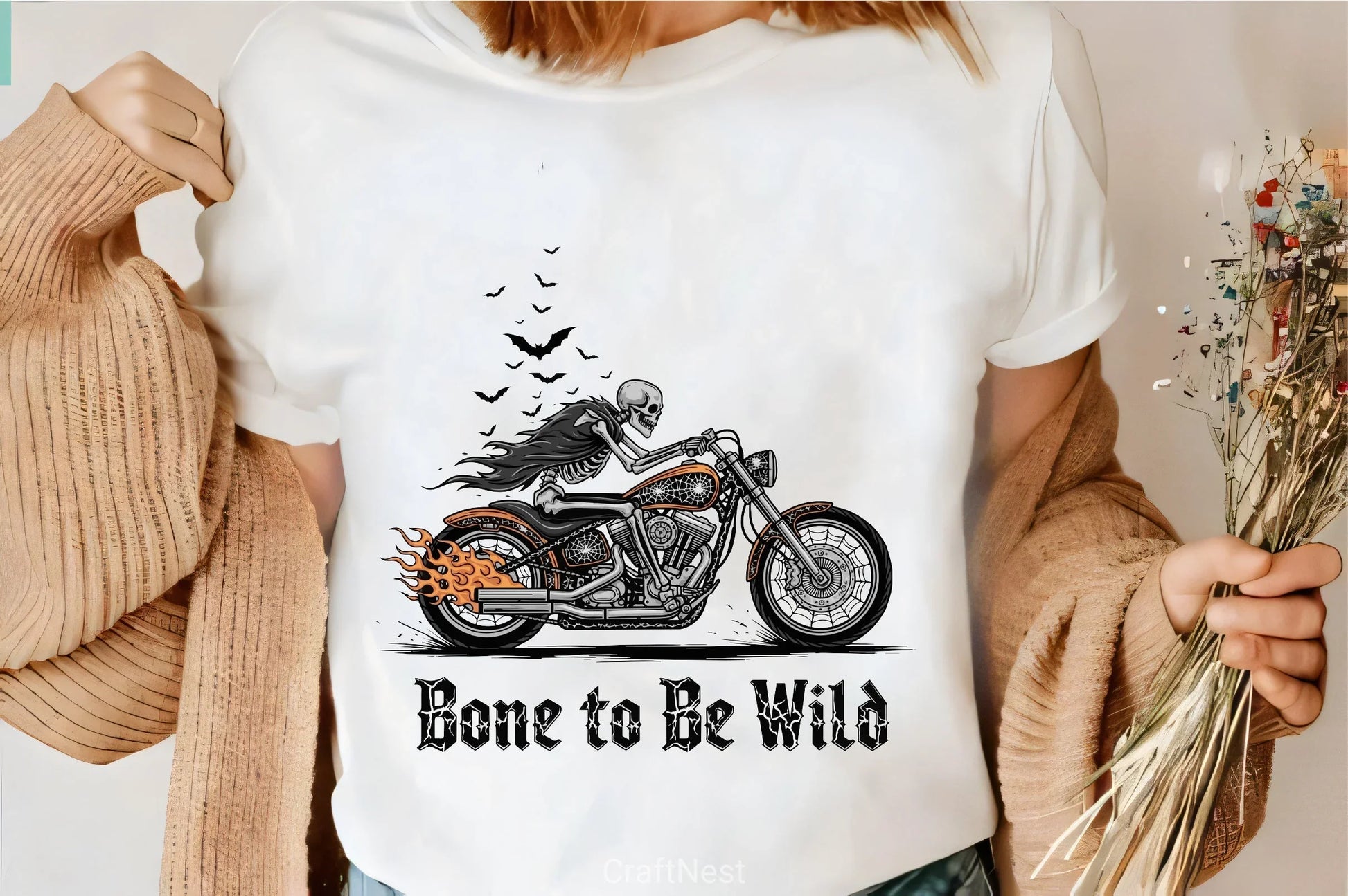 Bone To Be Wild Skeleton Biker Clipart Bundle 2 - CraftNest - Digital Crafting and Art