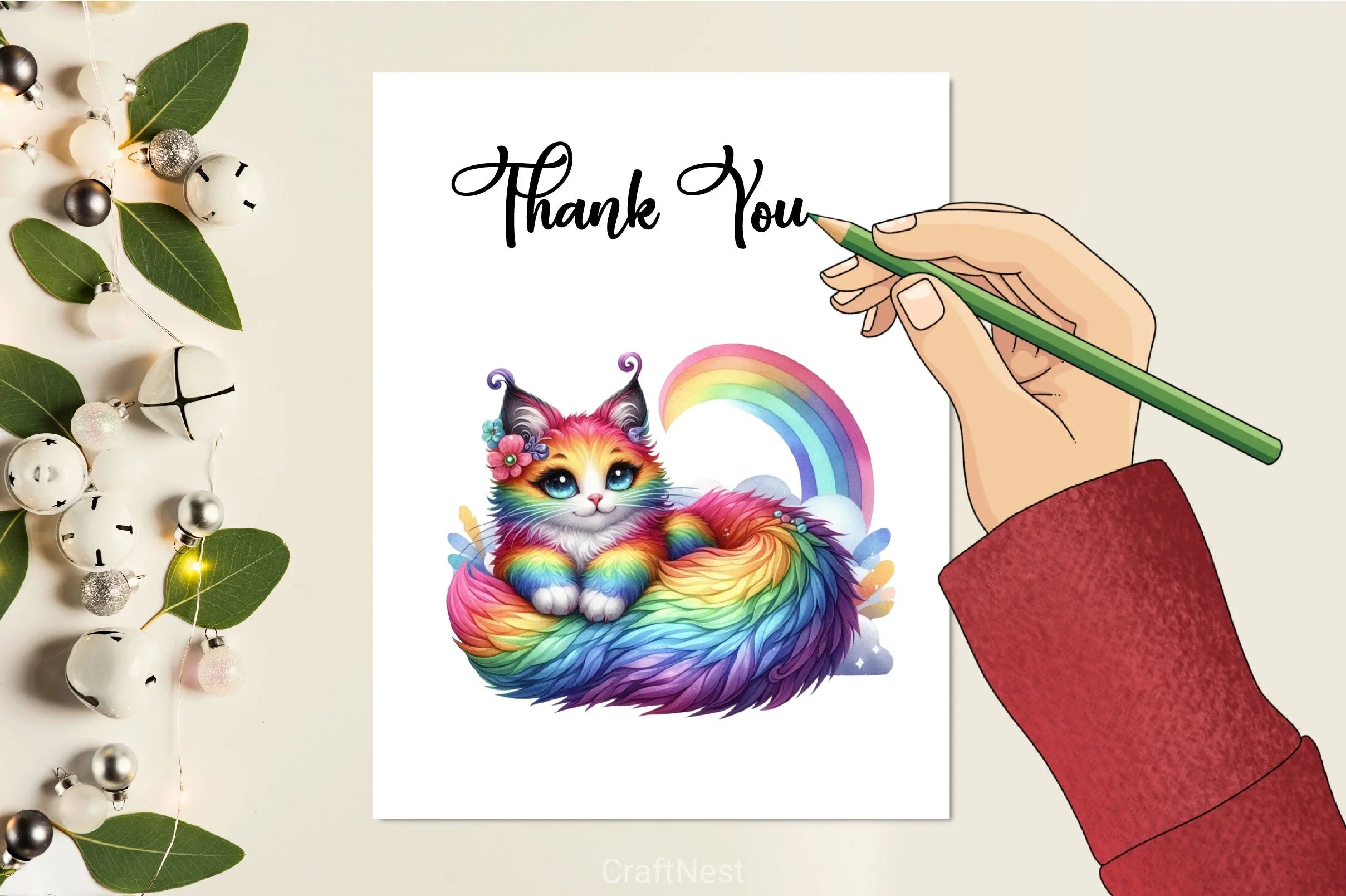 Rainbow Animals Clipart Set 1 - CraftNest - Digital Crafting and Art