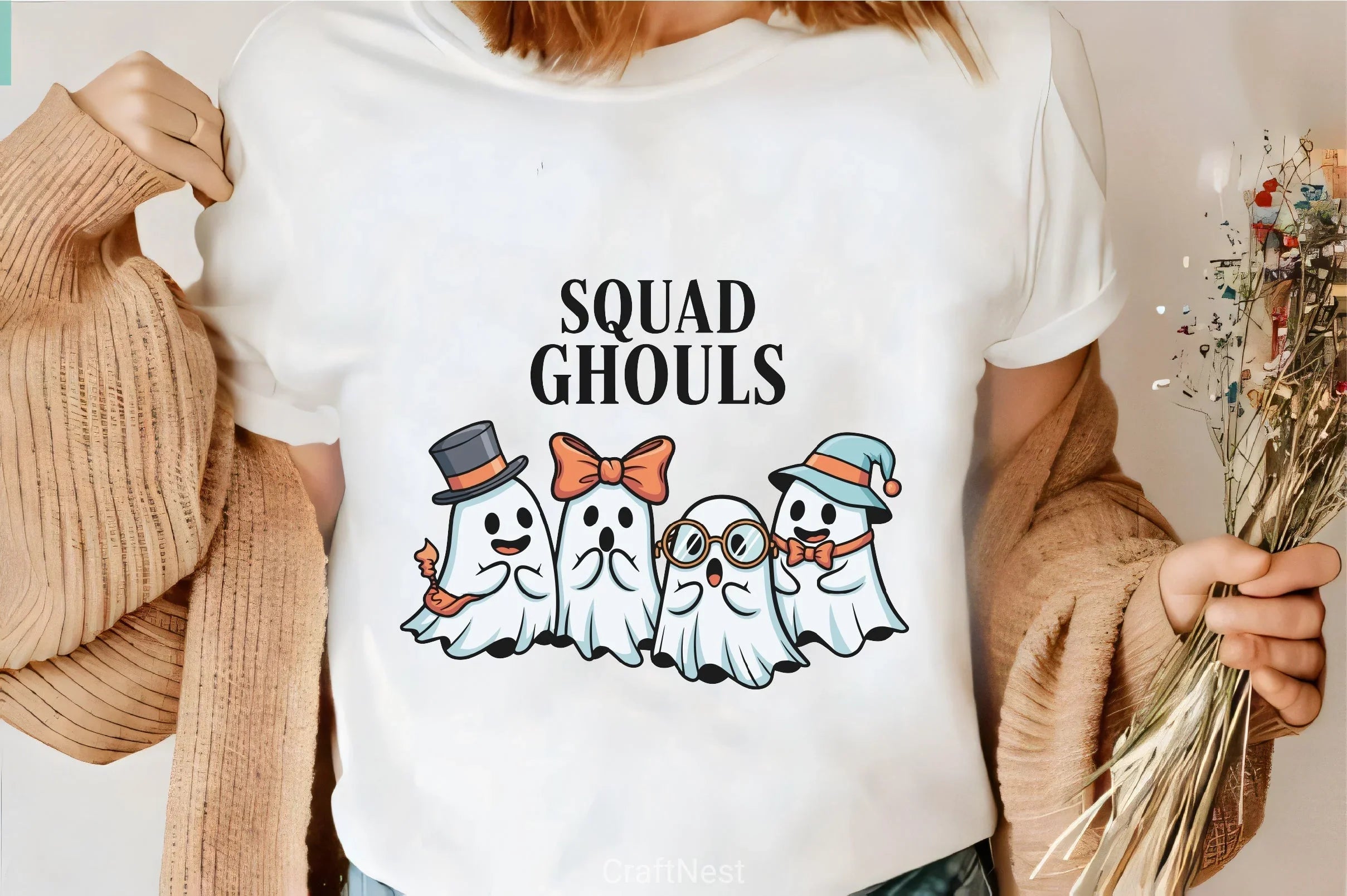 Squad Ghouls Ghost Clipart Bundle - CraftNest - Digital Crafting and Art