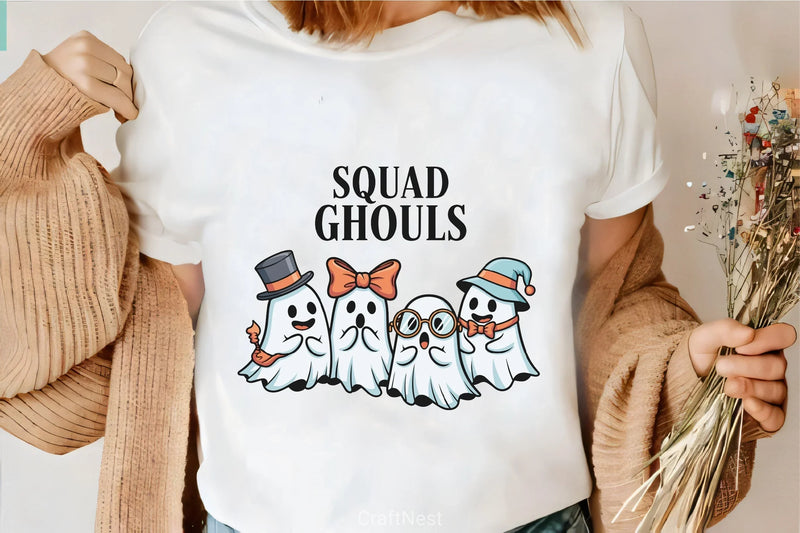Squad Ghouls Ghost Clipart Bundle - CraftNest - Digital Crafting and Art
