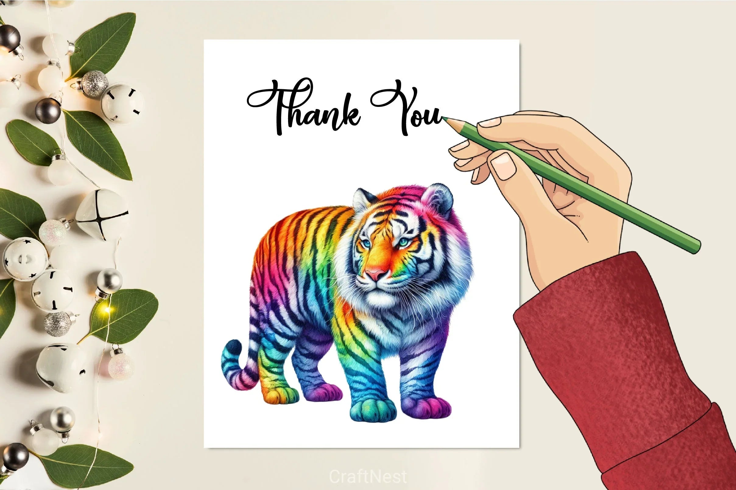 Rainbow Animals Clipart  2 - CraftNest - Digital Crafting and Art