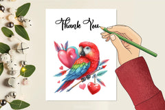 Bird Valentine's Day Clipart Bundle 1 - CraftNest - Digital Crafting and Art