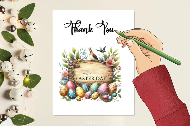 Happy Easter Clipart Bundle 12 - CraftNest - Digital Crafting and Art