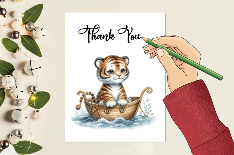 Cute Baby Animals Boat Clipart Bundle 26 - CraftNest - Digital Crafting and Art