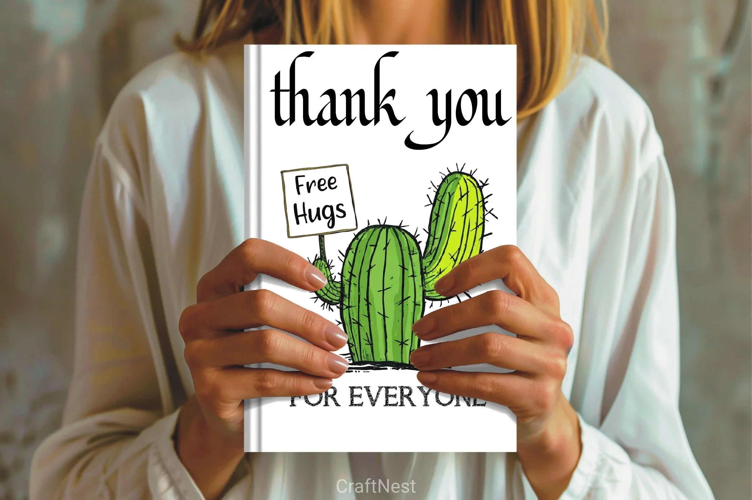 Free Hugs Cactus Clipart Bundle - CraftNest - Digital Crafting and Art