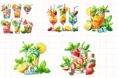 Summer Cocktails Clipart Bundle - CraftNest - Digital Crafting and Art