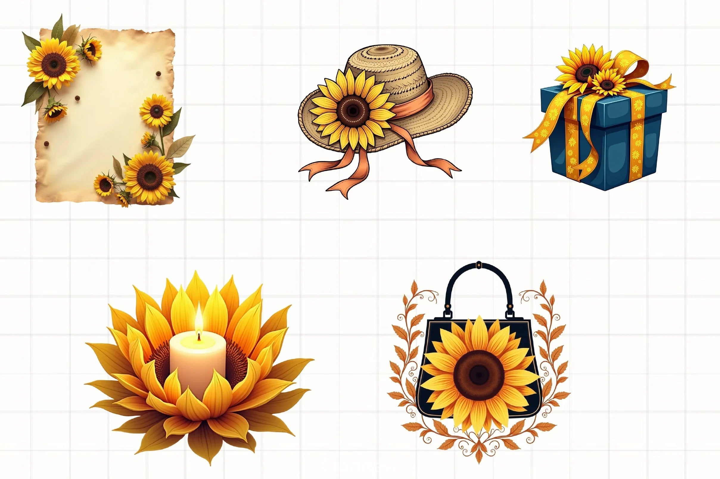 Sunflower Mother's Day Clipart Bundle 2 - CraftNest - Digital Crafting and Art