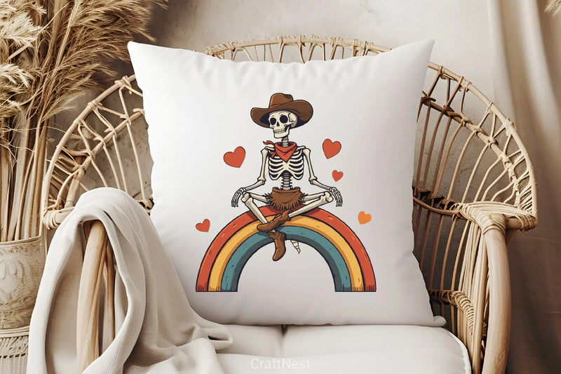 Cowgirl Skeleton Clipart Bundle - CraftNest - Digital Crafting and Art