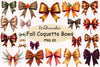 Fall Coquette Bows Clipart Bundle