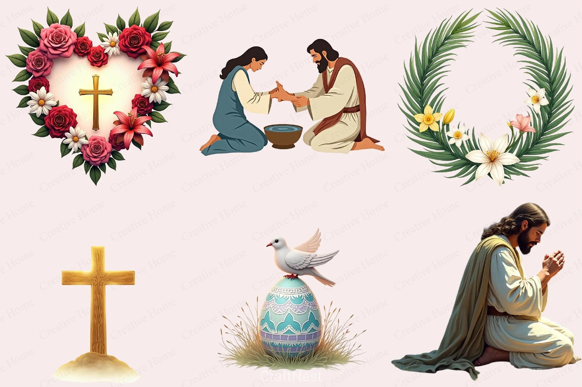 Christian Easter Clipart Bundle 2 - CraftNest - Digital Crafting and Art