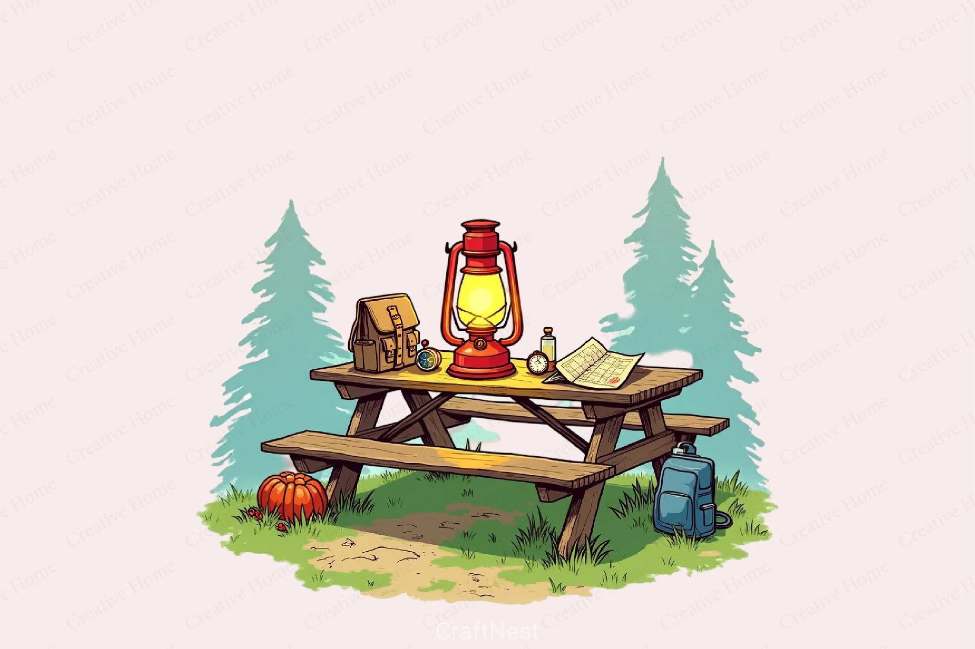 Camping Clipart Bundle - CraftNest - Digital Crafting and Art