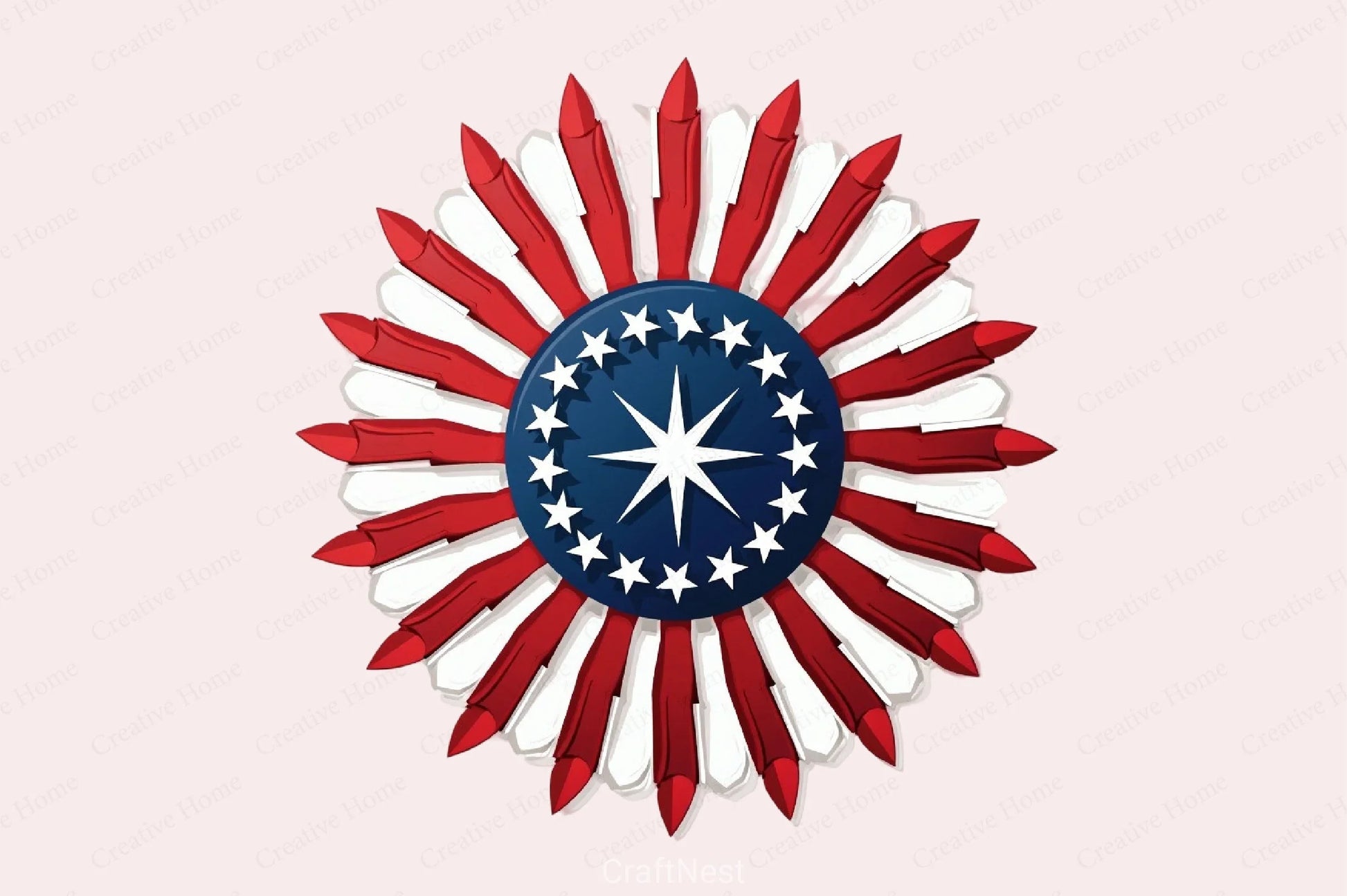 American Flag Clipart Bundle - CraftNest - Digital Crafting and Art